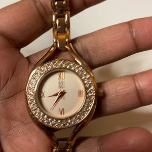 Rose Gold stainless steel NYC watch.